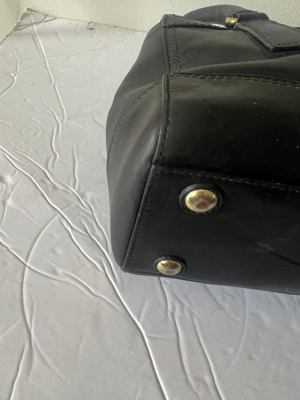 COACH Y2K VINTAGE HAMPTON LEATHER TURNLOCK SATCHEL BAG - Picture 6 of 11